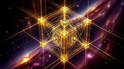 Sacred Geometry Metatrons Cube Wallpaper - cosmic wallpaper