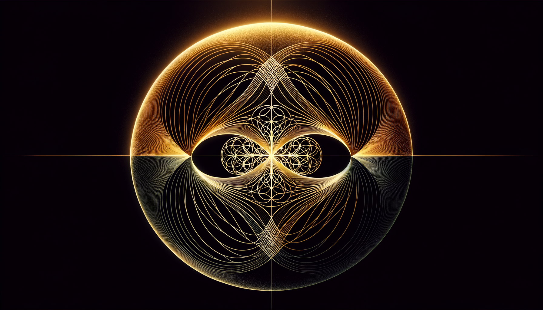 Sacred Geometry dark amoled wallpaper - free HD and 4K Sacred Geometry Vesica Piscis Dark Wallpaper for desktop and phone
