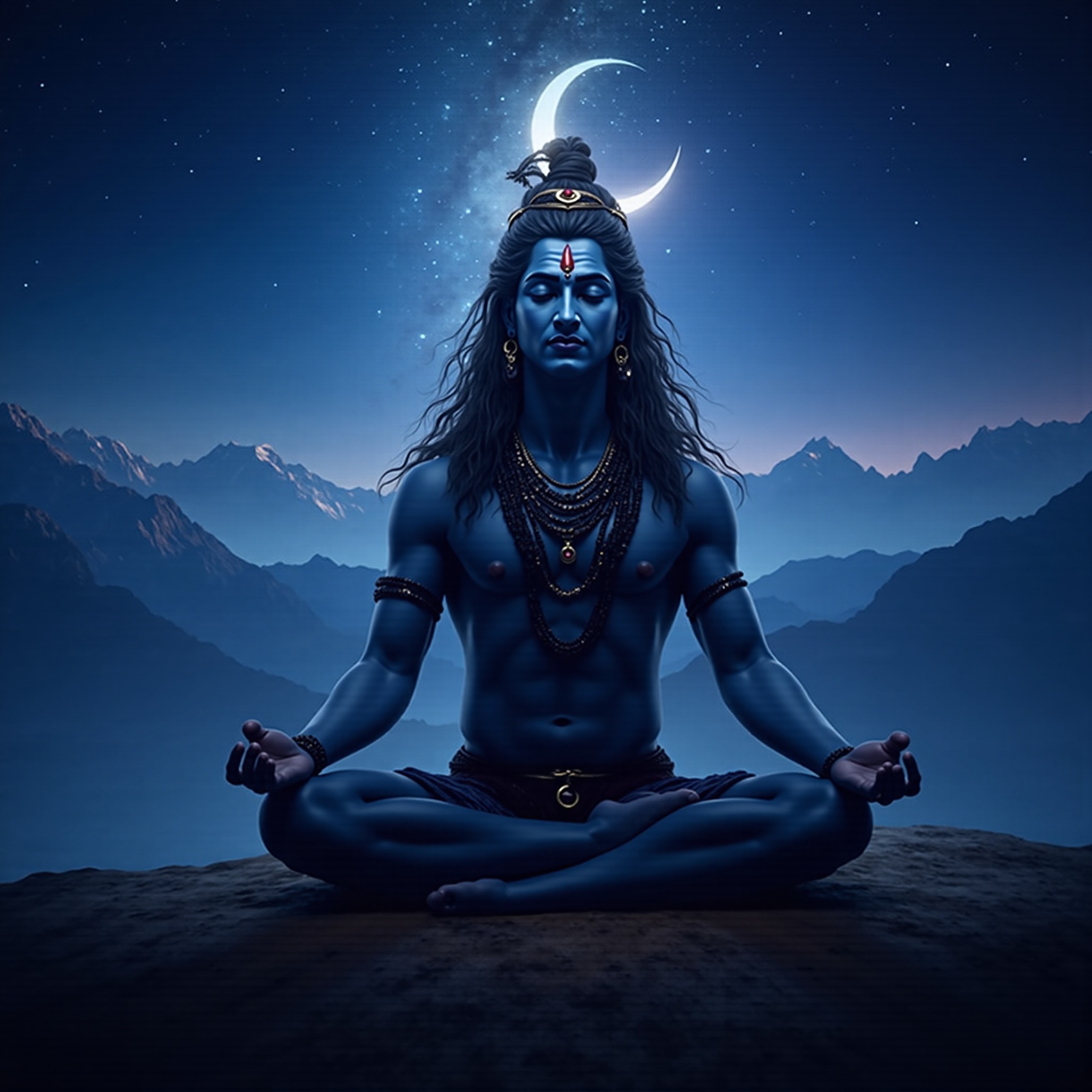 Lord Shiva cinematic wallpaper - free HD and 4K Lord Shiva Cosmic Meditation Wallpaper for desktop and phone