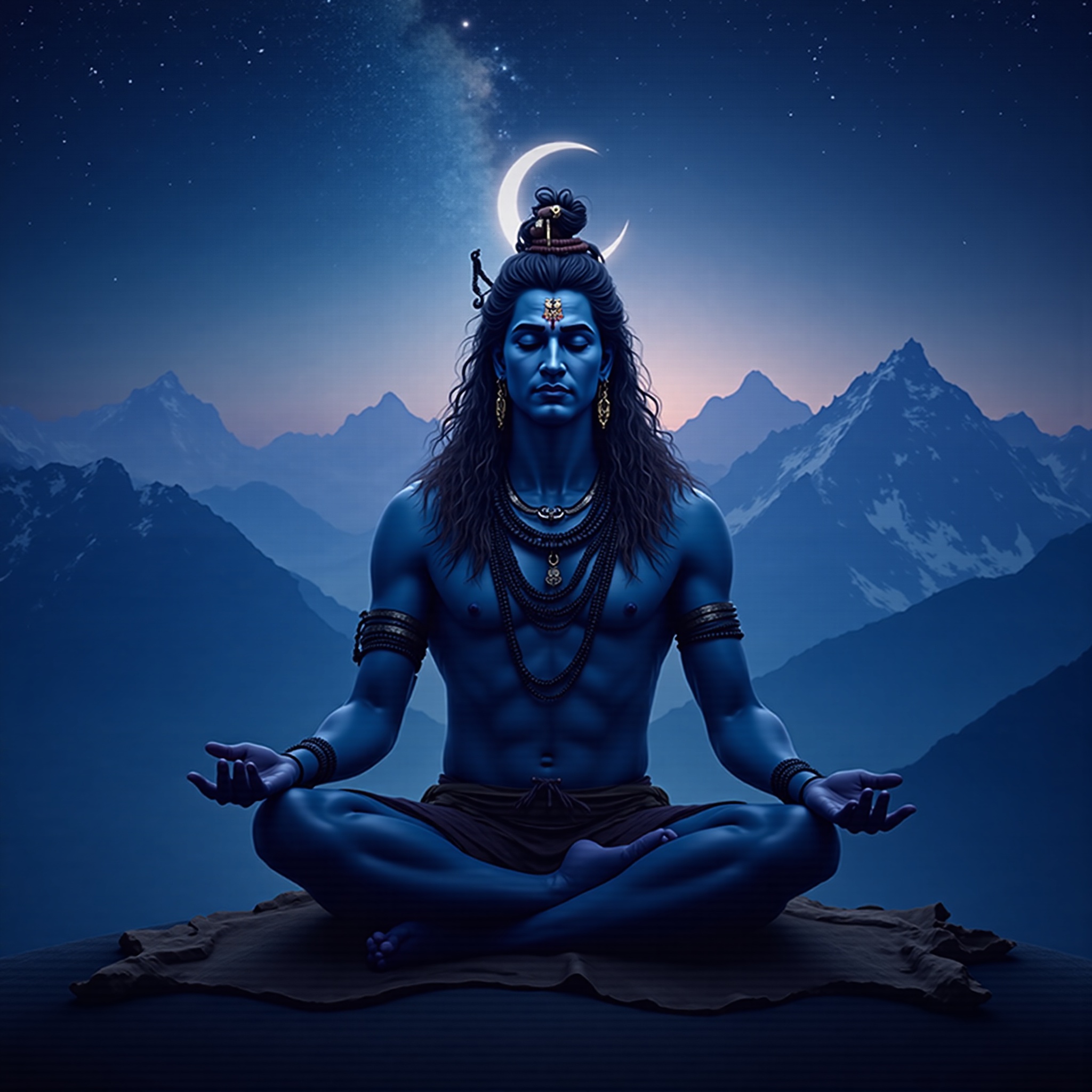 Lord Shiva cinematic wallpaper - free HD and 4K Lord Shiva Cosmic Meditation Wallpaper for desktop and phone