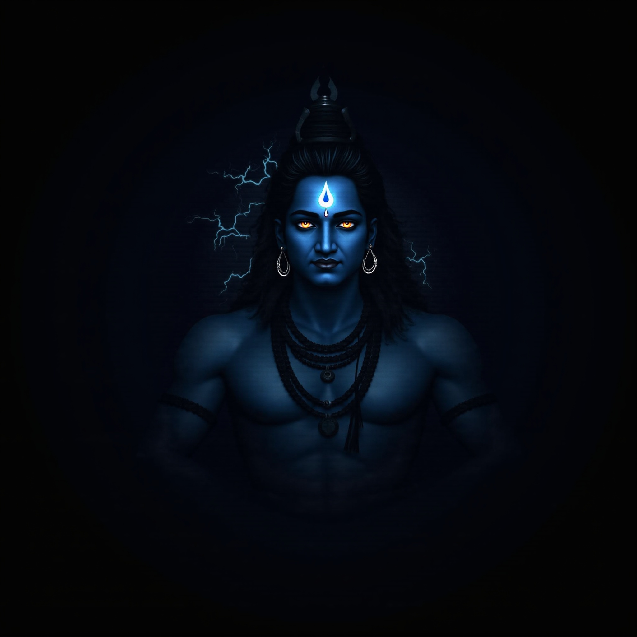 Lord Shiva dark amoled wallpaper - free HD and 4K Lord Shiva Dark Destroyer Wallpaper for desktop and phone