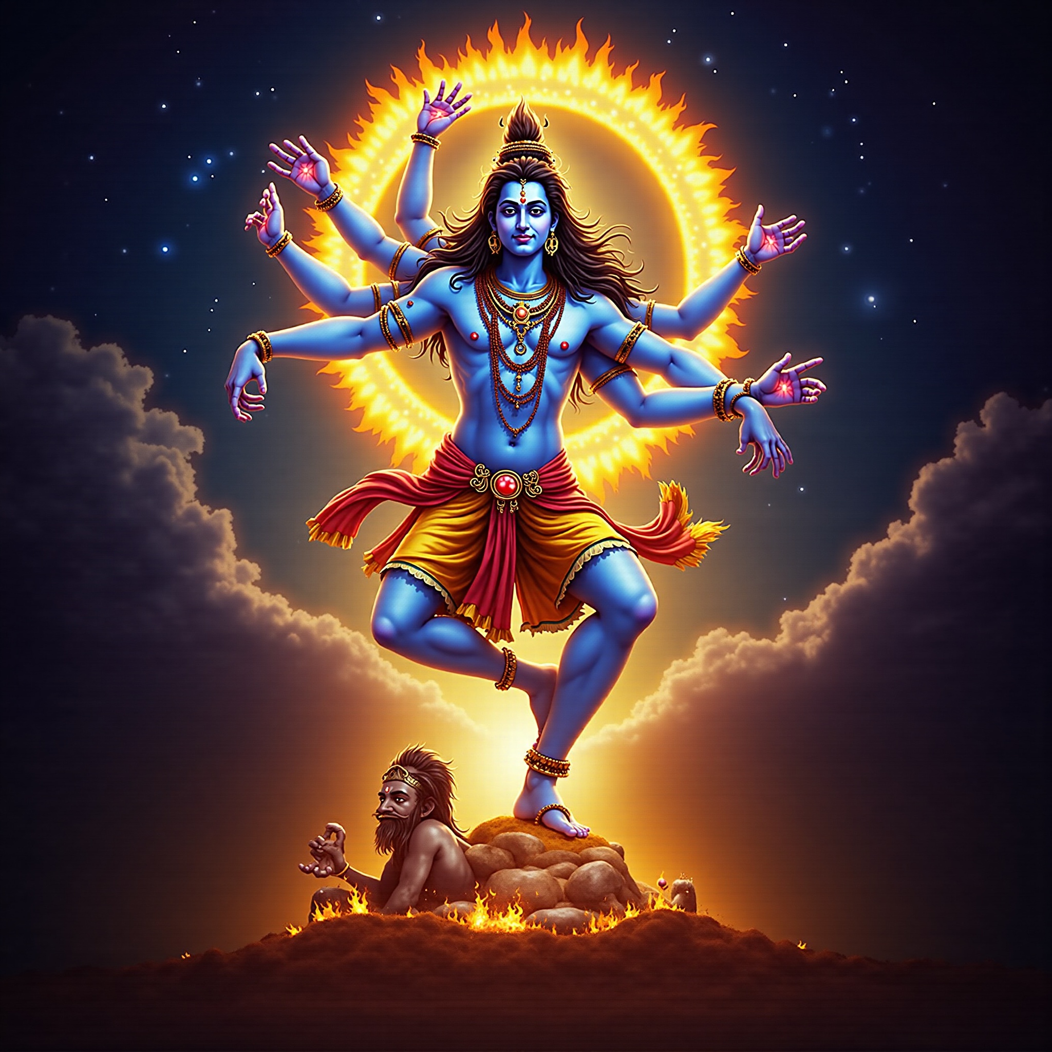 Lord Shiva cosmic wallpaper - free HD and 4K Lord Shiva Nataraja Dance Wallpaper for desktop and phone