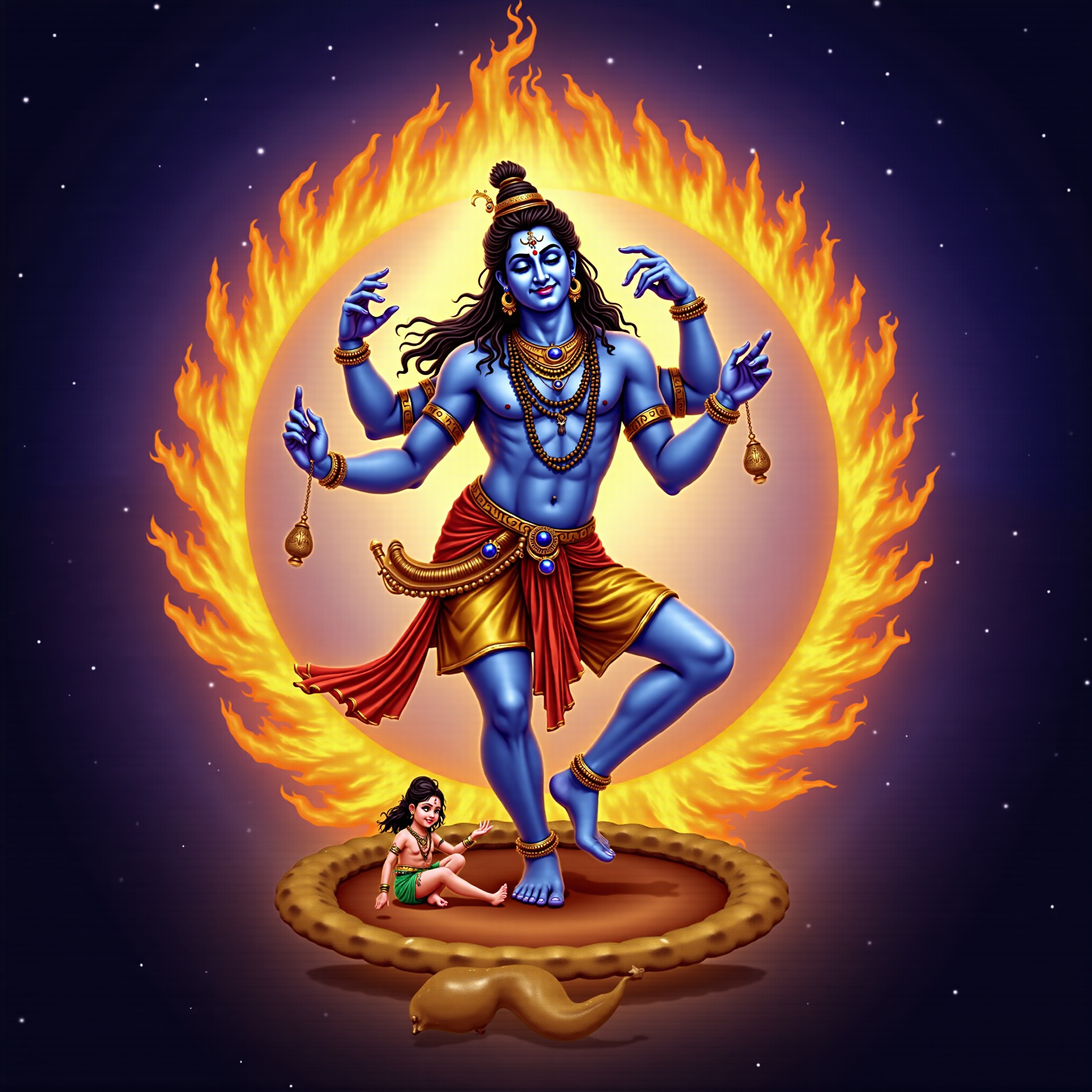 Lord Shiva cosmic wallpaper - free HD and 4K Lord Shiva Nataraja Dance Wallpaper for desktop and phone