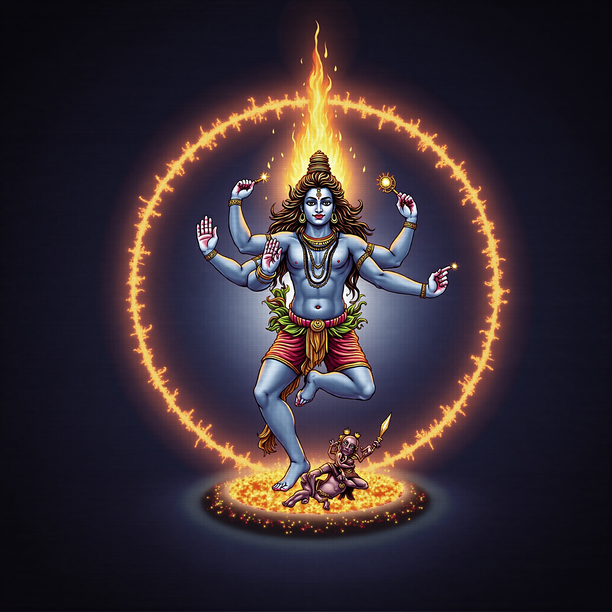 Lord Shiva cosmic wallpaper - free HD and 4K Lord Shiva Nataraja Dance Wallpaper for desktop and phone