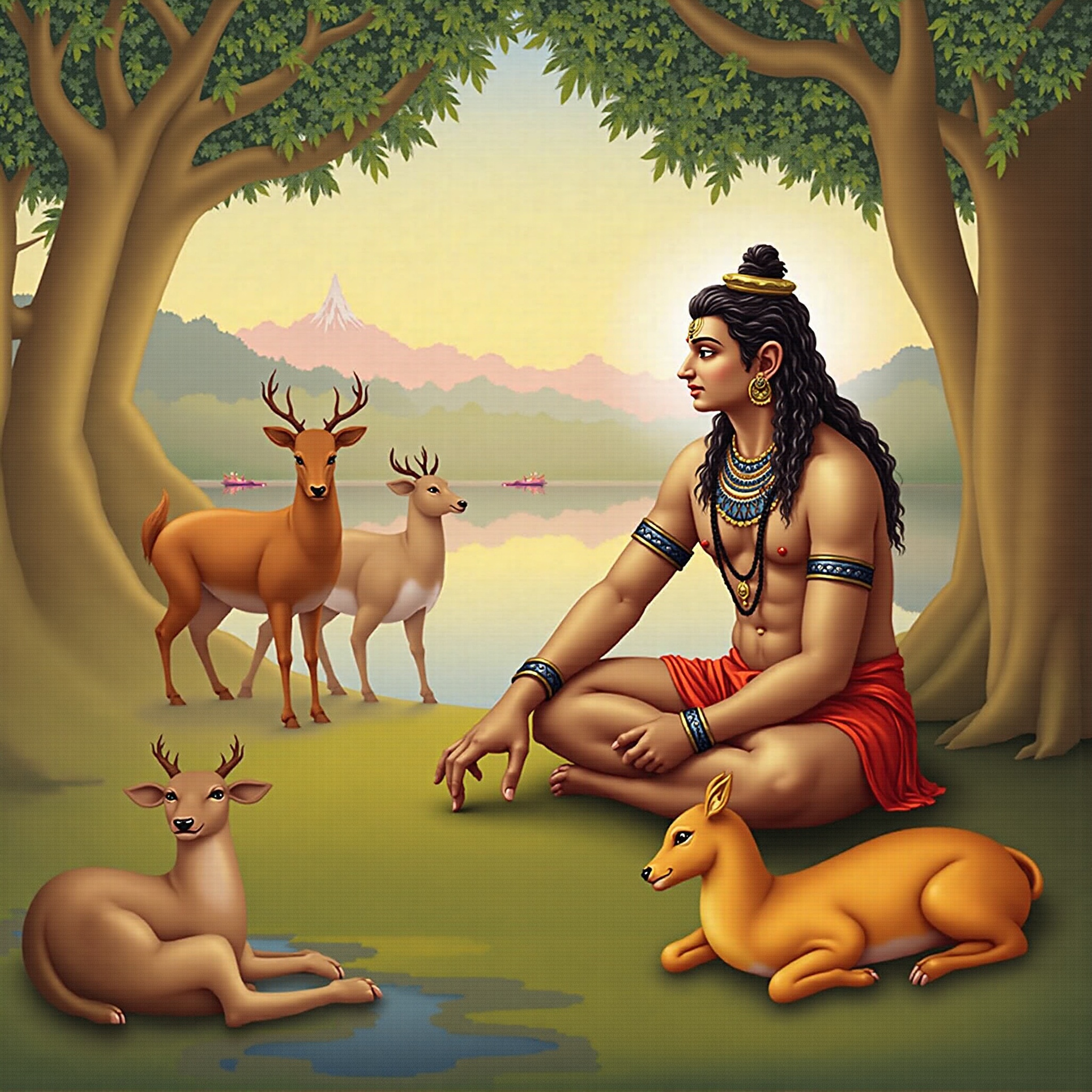 Lord Shiva traditional wallpaper - free HD and 4K Lord Shiva River Serenity Wallpaper for desktop and phone