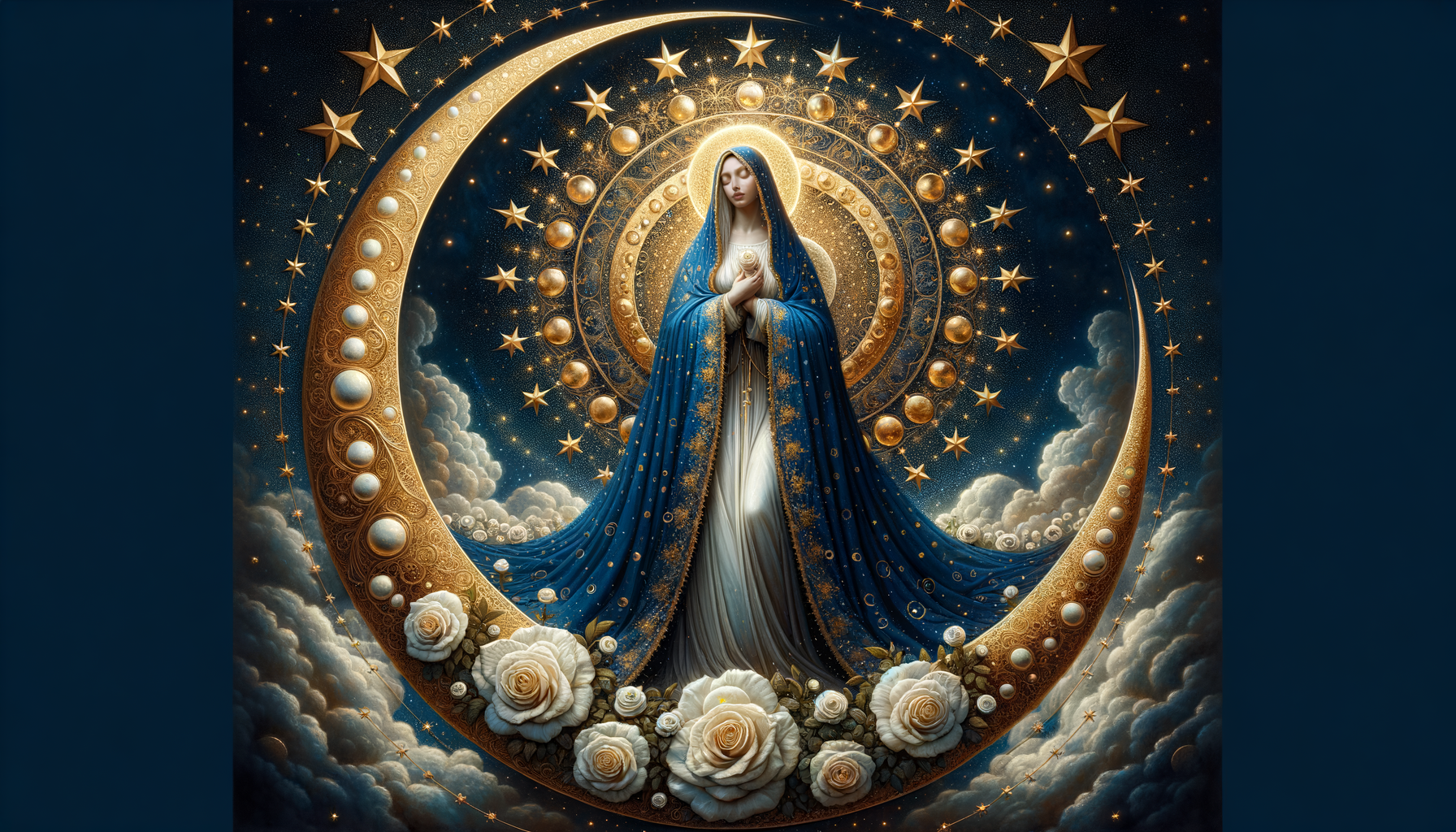 Virgin Mary Celestial Mother Wallpaper - cinematic wallpaper