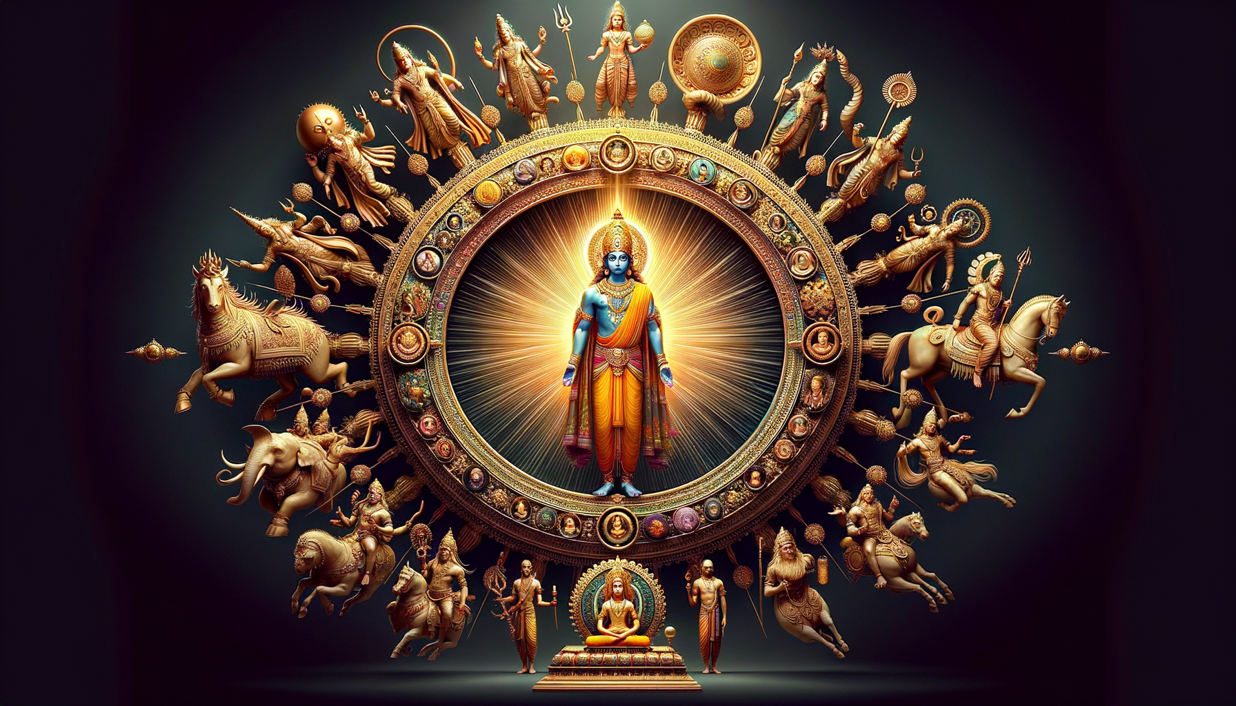 Lord Vishnu Dashavatara Wallpaper - cinematic wallpaper