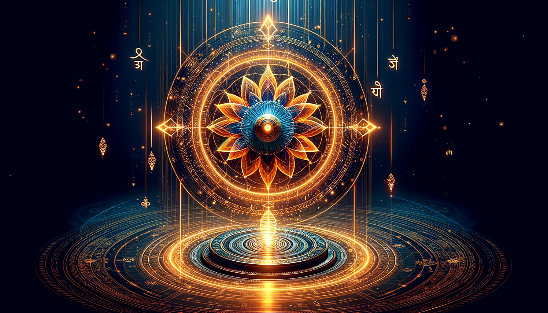 Lord Vishnu Sudarshana Chakra Wallpaper - neon wallpaper